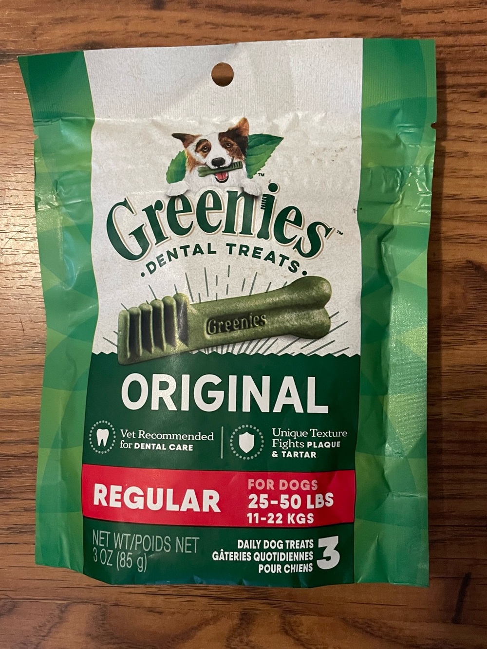 Greenies Original Regular Dog Dental Treats - Green